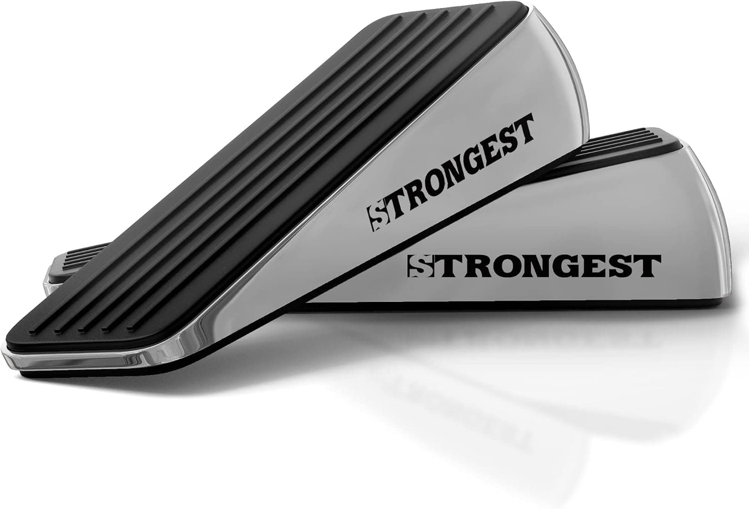 STRONGEST HOME Metal Door Wedge with Wall Protectors