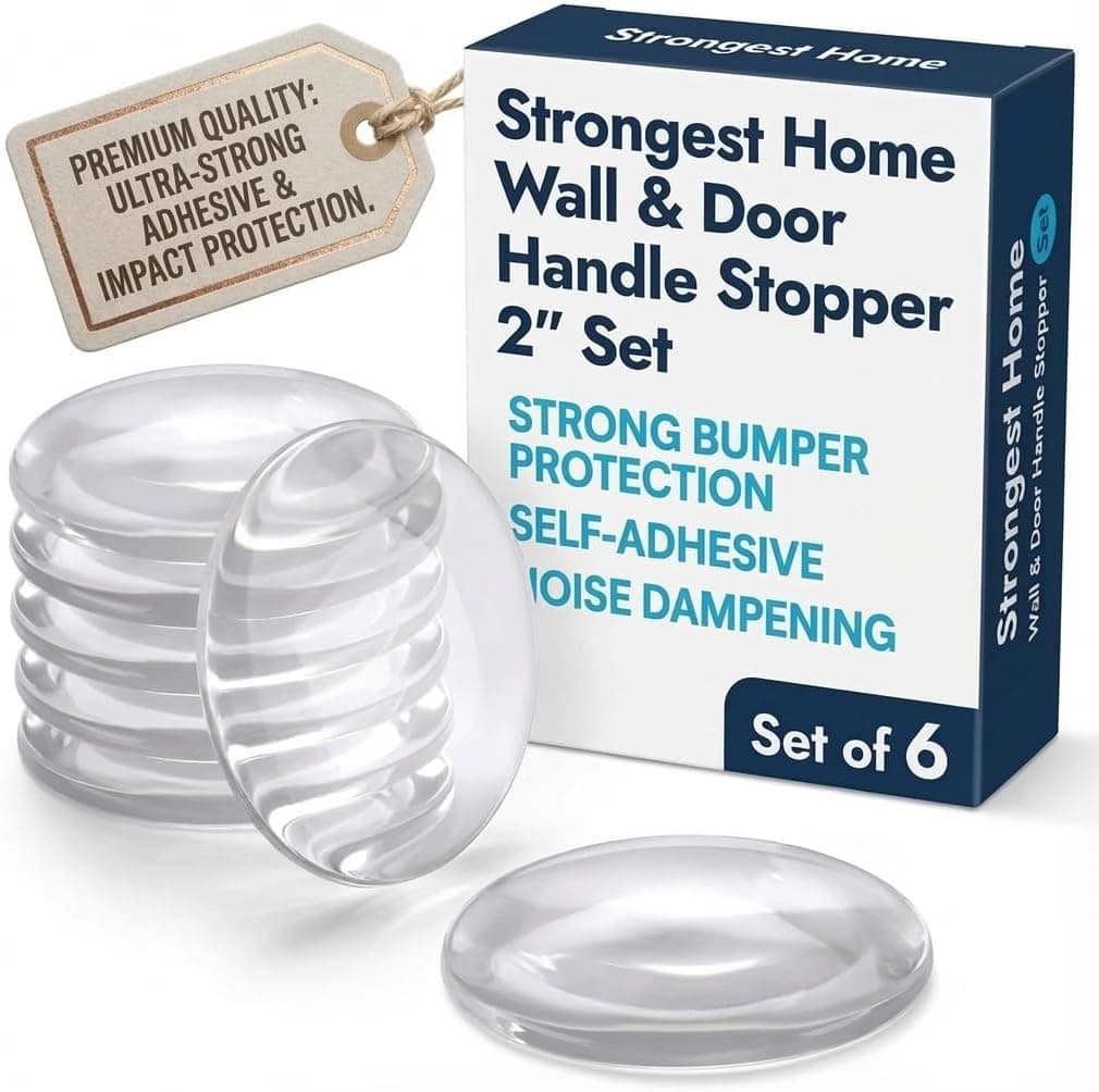 Silicone Wall Protectors, 2 in, 6-pack
